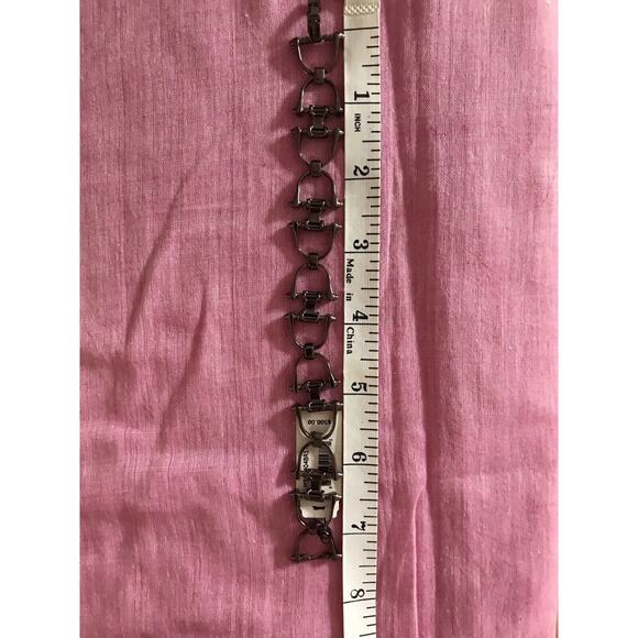 EDDIE BORGO MAN horseBit Link 925 Sterling Silver Bracelet NWT $500 - Picture 2 of 6